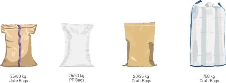 Bio Inshell Hazelnut Packaging forms